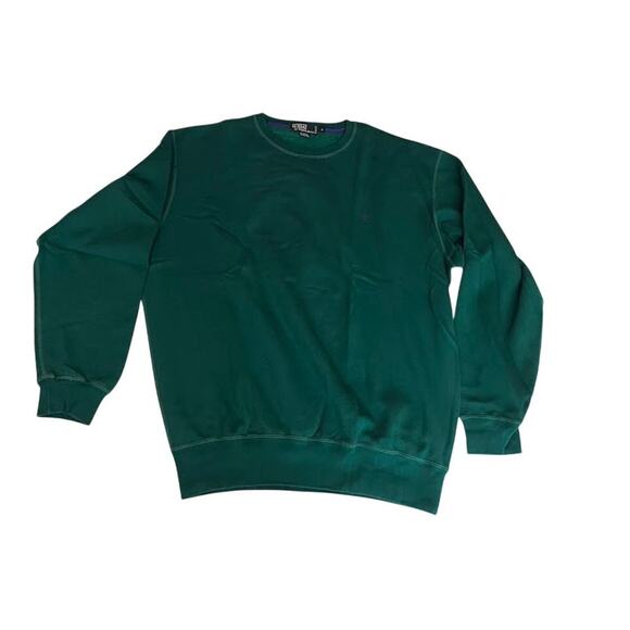 Vintage 90s Polo Ralph Lauren Sweatshirt Green Crewneck L - Picture 1 of 8